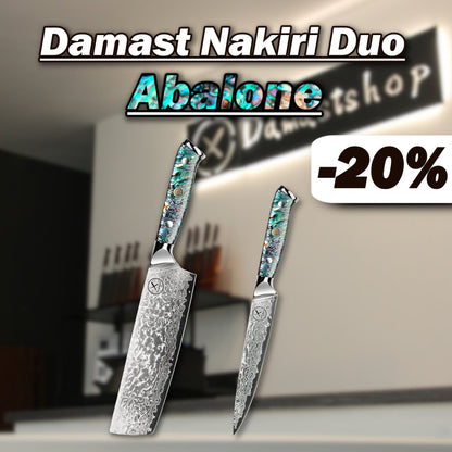 Damast Nakiri Duo Abalone